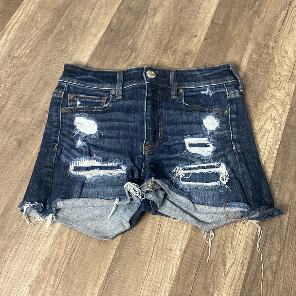 Size 4 Dark blue Jean Shorts